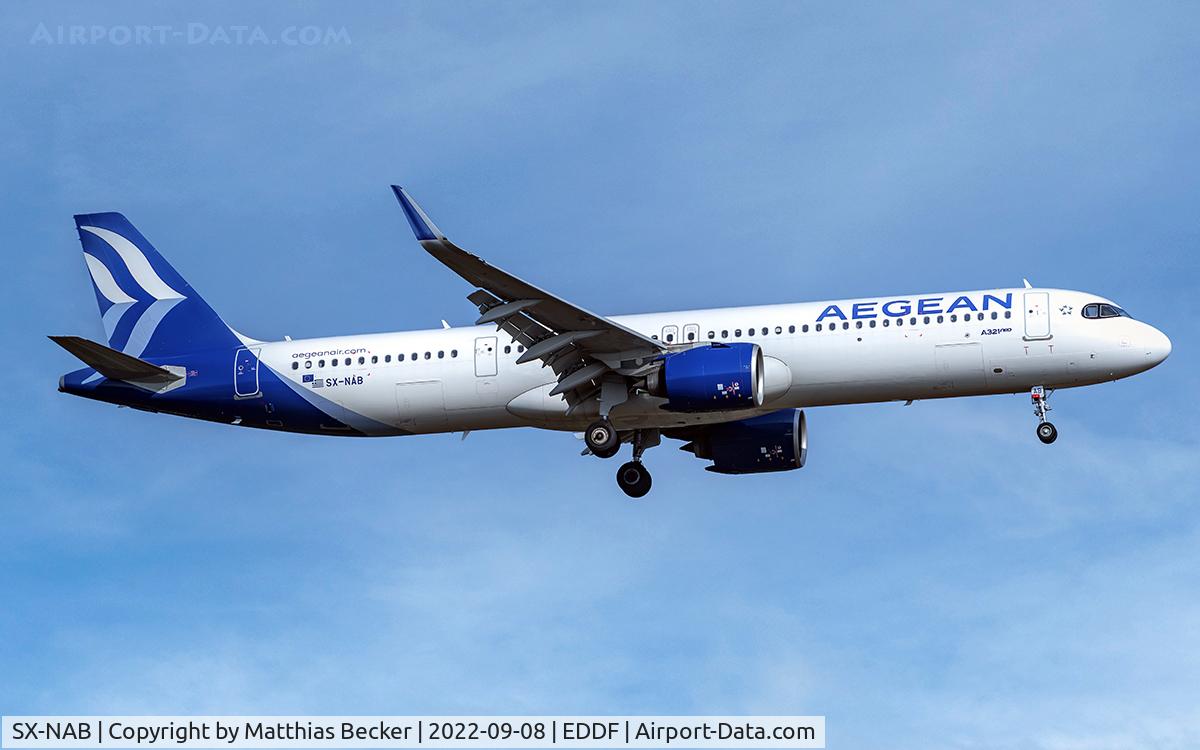 SX-NAB, 2020 Airbus A321-271NX C/N 9575, SX-NAB