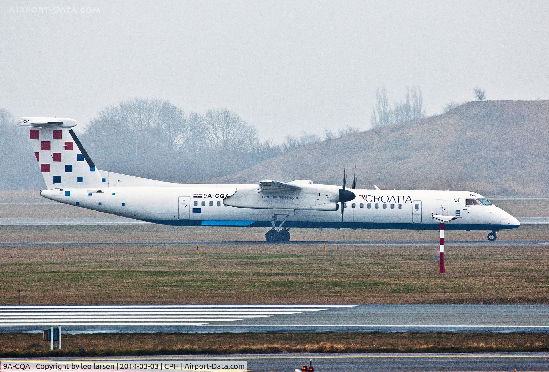 9A-CQA, 2008 De Havilland Canada DHC-8-402Q Dash 8 C/N 4205, Copenhagen 3.3.2014
