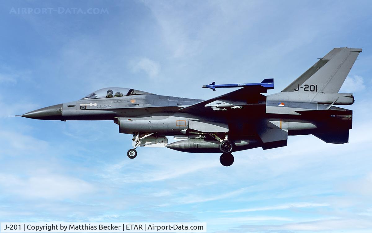 J-201, Fokker F-16AM Fighting Falcon C/N 6D-108, J-201