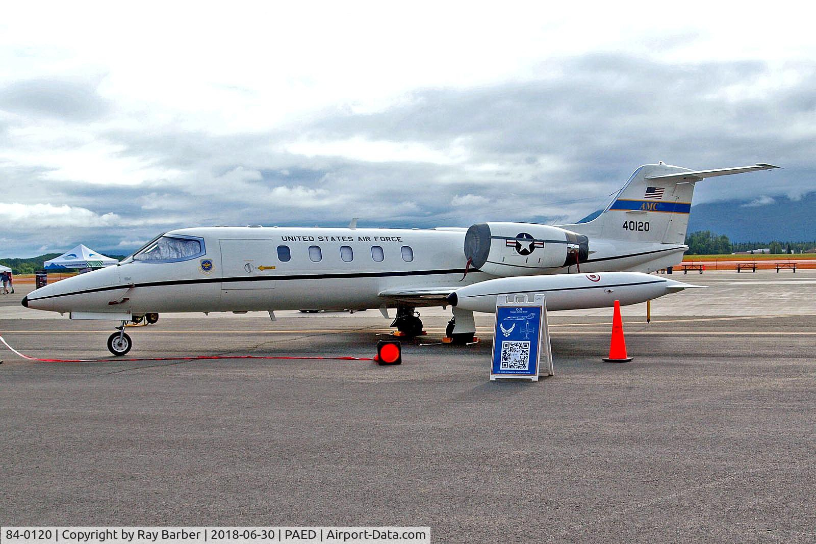 84-0120, 1984 Gates Learjet C-21A C/N 35A-566, 84-0120   (40120) Learjet C-21A [35A-0566] (United States Air Force) Elmendorf AFB~N 30/06/2018