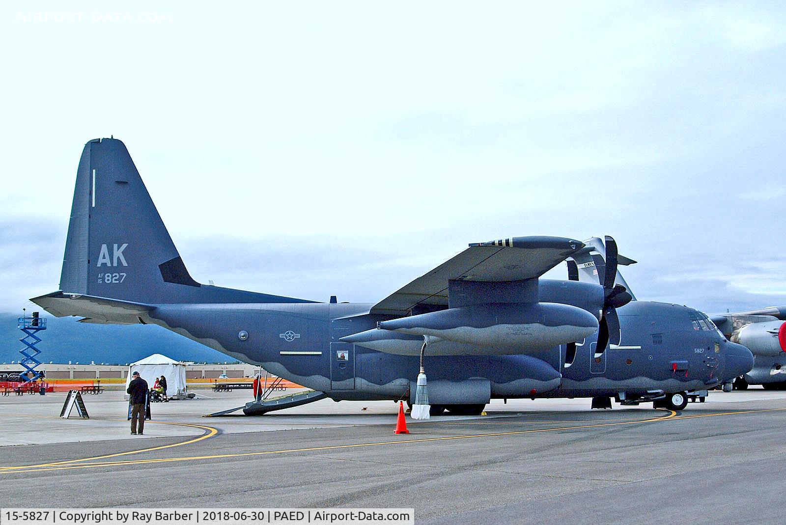 15-5827, 2017 Lockheed HC-130J Combat King II C/N 5827, 15-5827  (15827) Lockheed HC-130J Combat King II [5827] (United States Air Force) Elmendorf AFB~N 30/06/2018