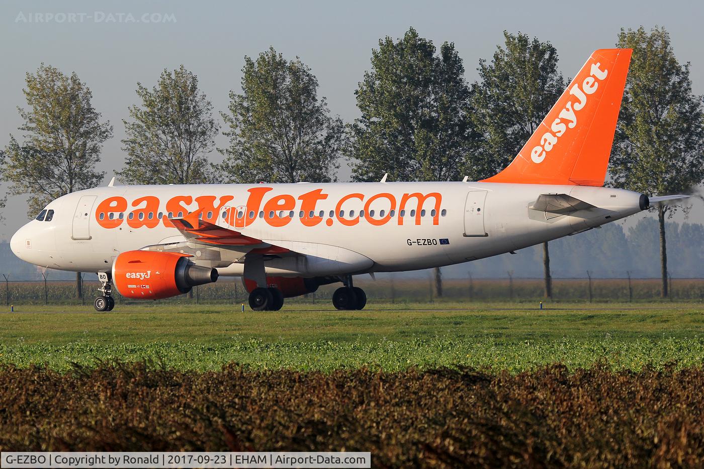 G-EZBO, 2007 Airbus A319-111 C/N 3082, at spl