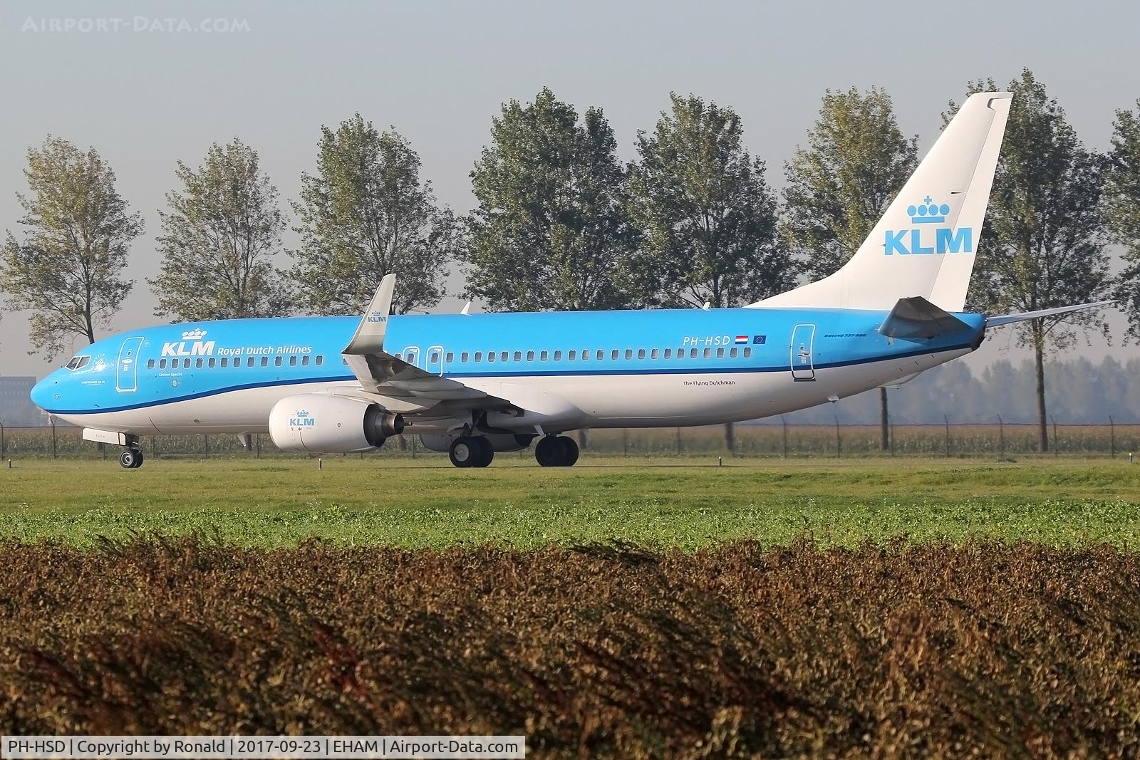PH-HSD, 2012 Boeing 737-8K2 C/N 39260, at spl
