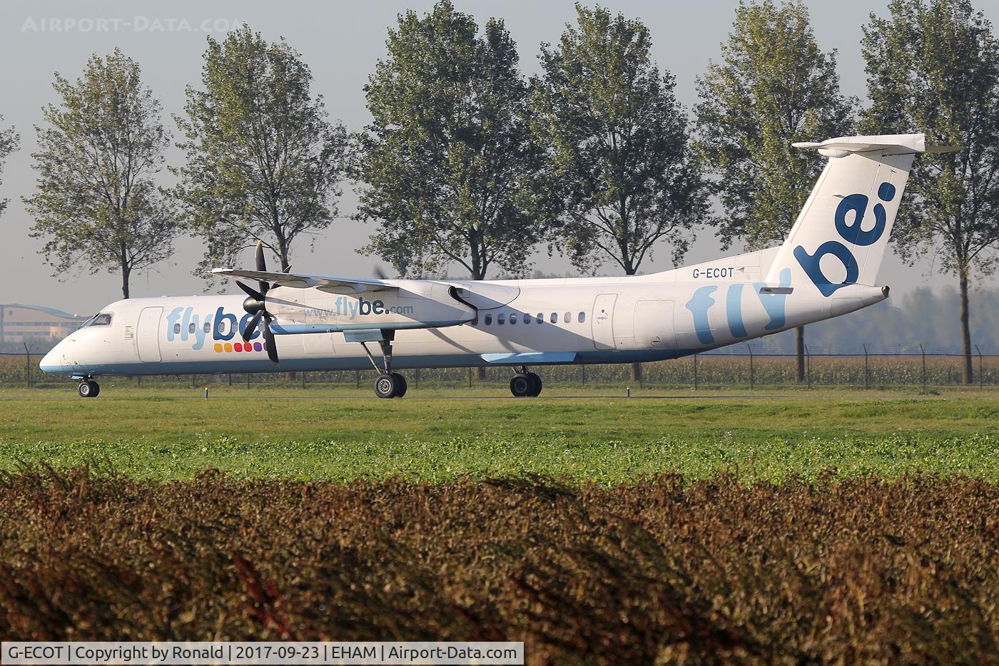 G-ECOT, 2009 De Havilland Canada DHC-8-402Q Dash 8 C/N 4251, at spl