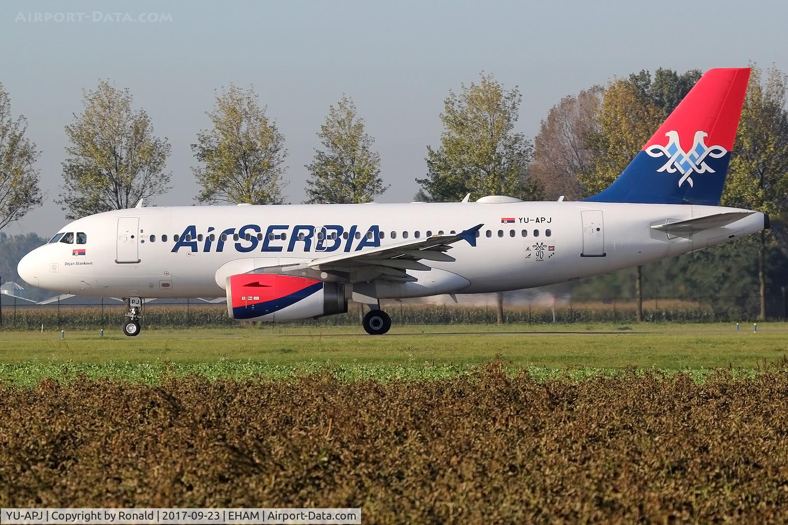 YU-APJ, 2000 Airbus A319-132 C/N 1159, at spl