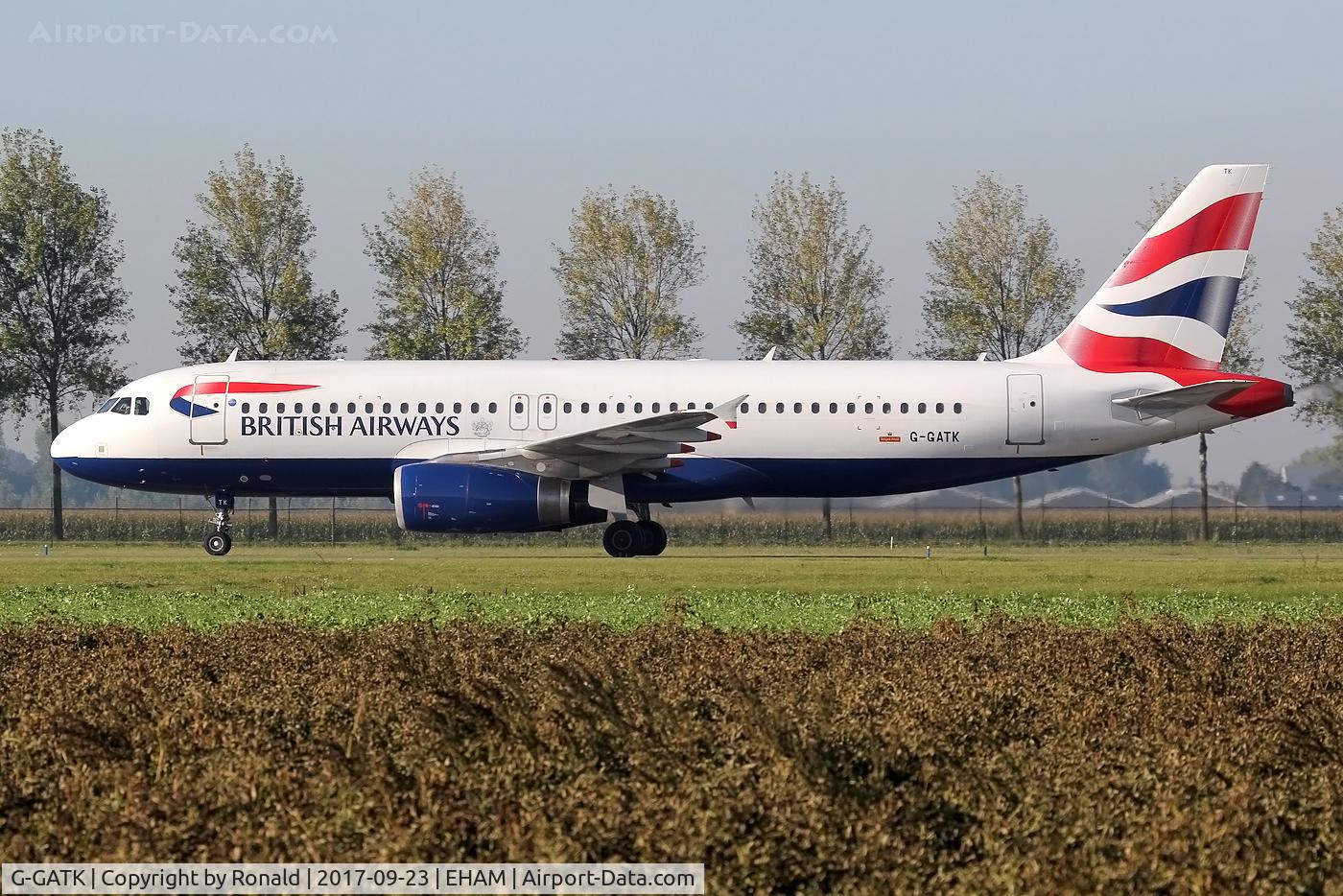 G-GATK, 2002 Airbus A320-233 C/N 1902, at spl