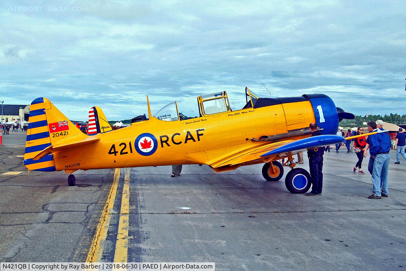 N421QB, 1952 Canadian Car & Foundry Harvard MK IV C/N CCF4-212, N421QB   (20421) Canadian Car & Foundry T-6J Harvard IV [CCF4-212] (Ex Royal Canadian Air Force) Elmendorf AFB~N 30/06/2018