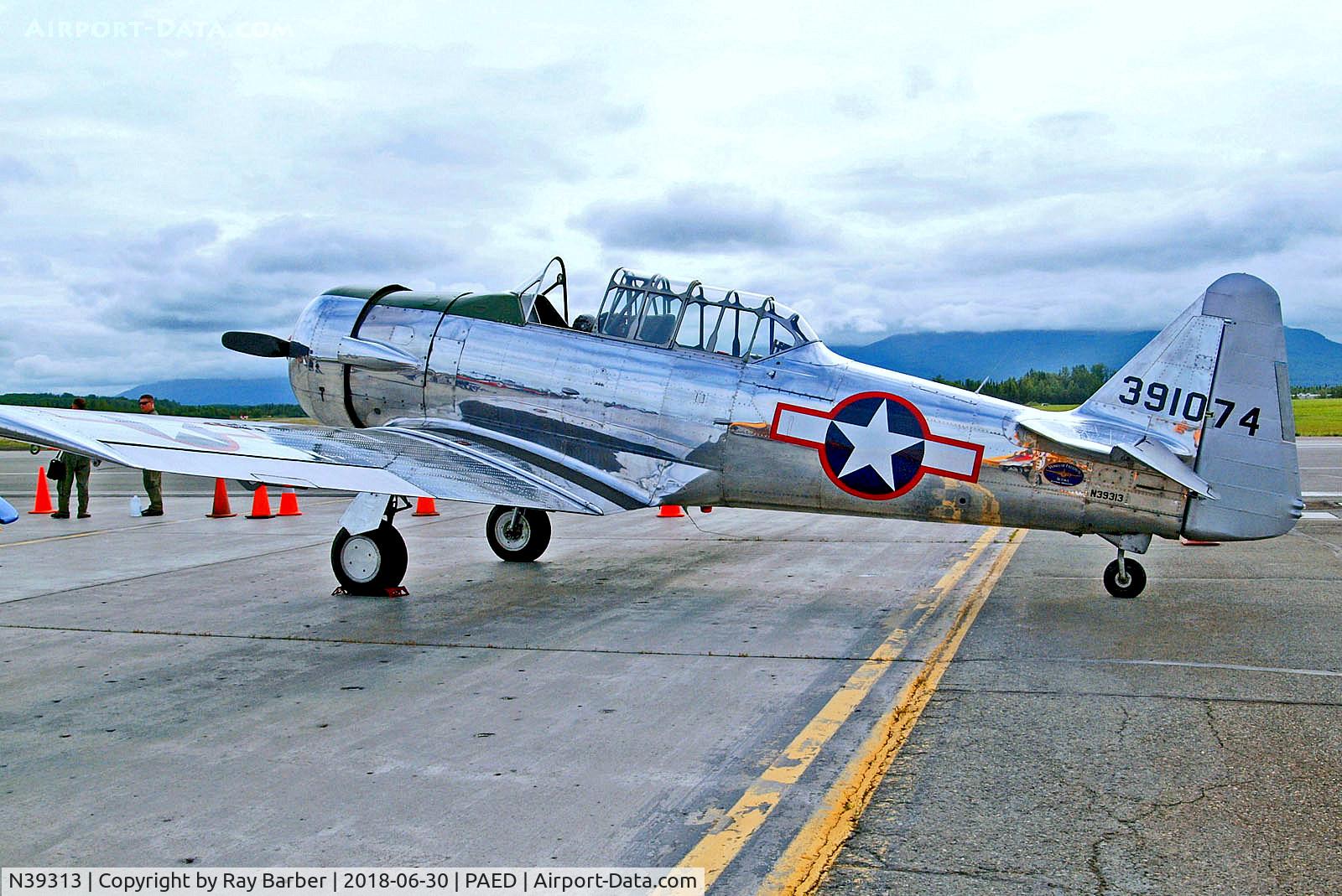 N39313, North American AT-6 C/N 91074, N39313   (391074 / 91074) North American SNJ-5 Texan [121-42070] (Ex United States Navy) Elmendorf AFB~N 30/06/2018