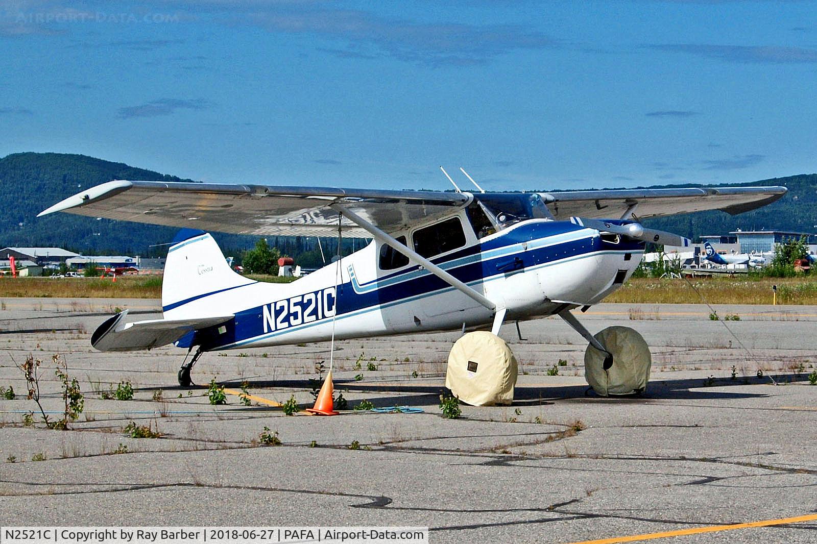 N2521C, 1954 Cessna 170B C/N 26165, N2521C   Cessna 170B [26165] Fairbanks~G 27/06/2018