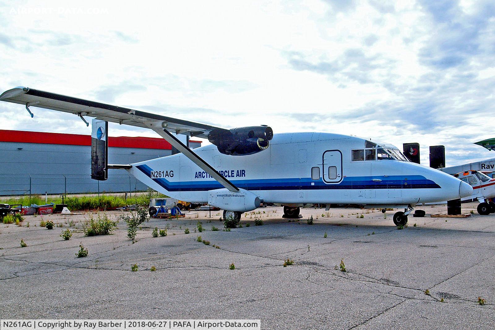 N261AG, 1985 Short SD3-30 C/N SH3117, N261AG   Short SD-330C-23A [SH3117] (Arctic Circle Air Service) Fairbanks~G 27/06/2018. Seen stored here minus props after the airline collapsed.