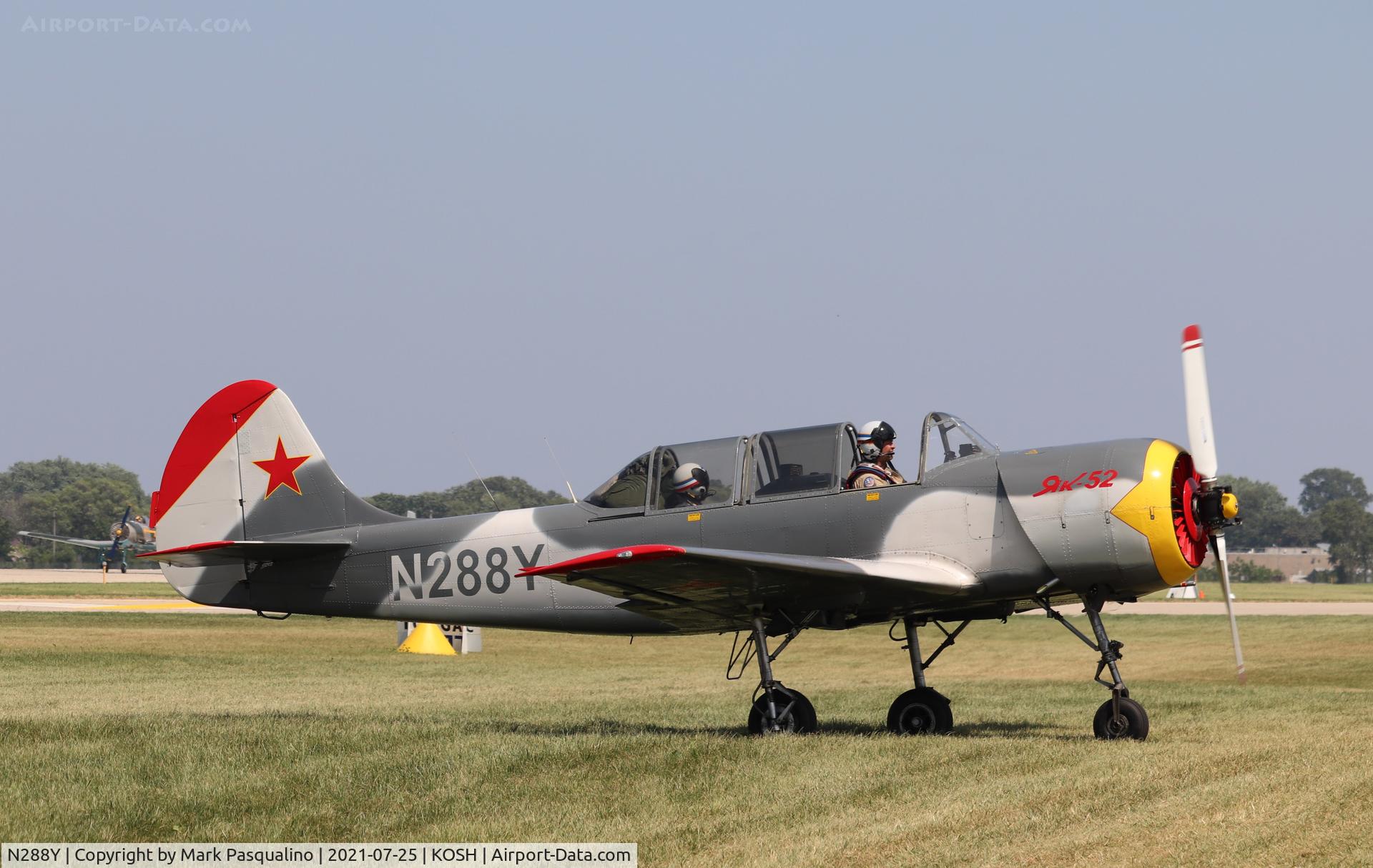 N288Y, 1988 Yakovlev Yak-52 C/N 888714, Yak-52
