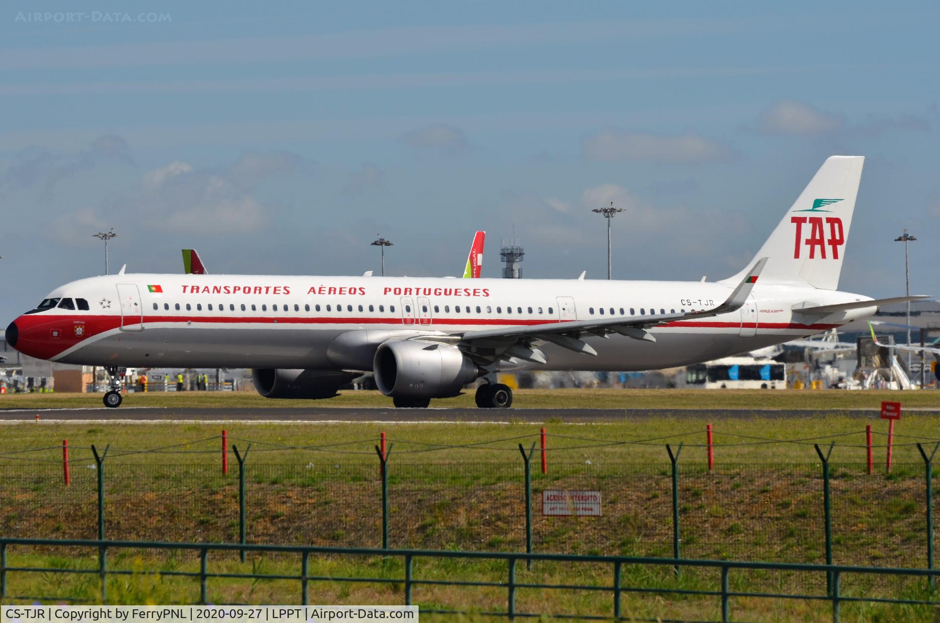CS-TJR, 2020 Airbus A321-251NX C/N 10105, TAP A321N in retro look
