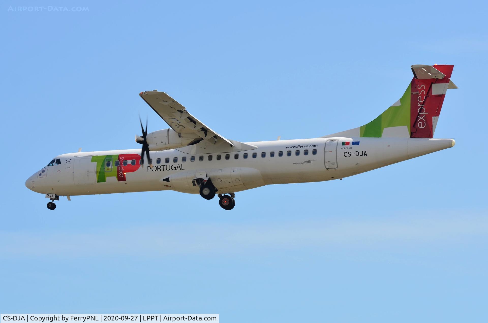 CS-DJA, 2015 ATR 72-600 (72-212A) C/N 1294, TAP Express ATR72 over the numbers