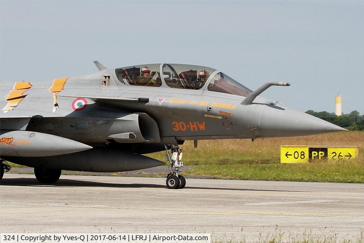 324, Dassault Rafale B C/N 324a, Dassault Rafale B, Taxiing to flight line, Landivisiau Naval Air Base (LFRJ) Tiger Meet 2017