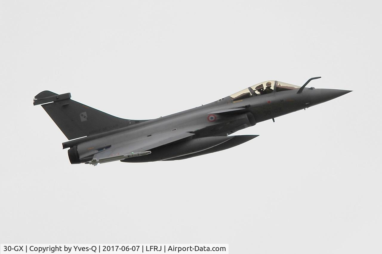 30-GX, 2014 Dassault Rafale C C/N 145, Dassault Rafale C, Climbing from rwy 26, Landivisiau Naval Air Base (LFRJ) Tiger Meet 2017