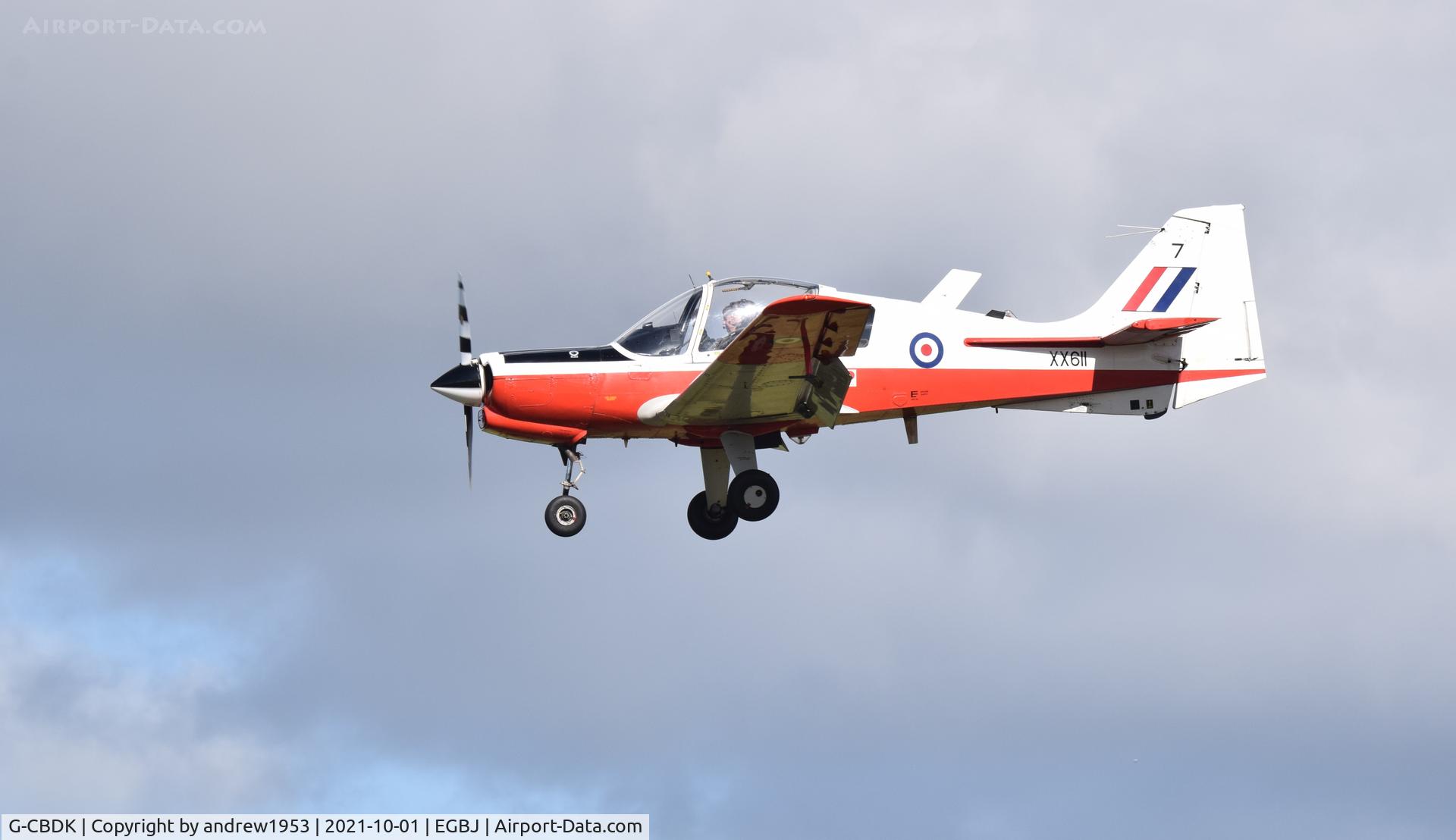 G-CBDK, 1974 Scottish Aviation Bulldog T.1 C/N BH120/259, G-CBDK at Gloucestershire Airport.