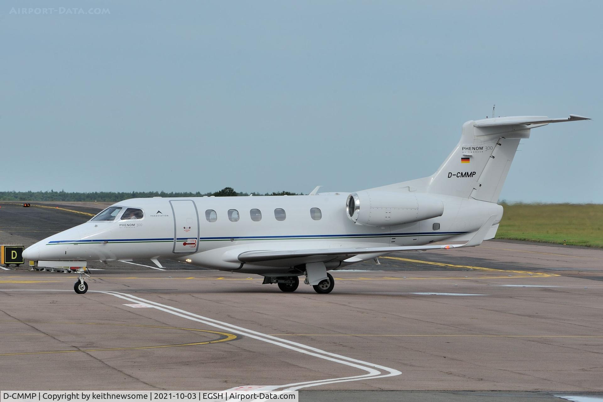 D-CMMP, 2016 Embraer EMB-505 Phenom 300 C/N 50500360, Arriving at Norwich from Avignon, France.