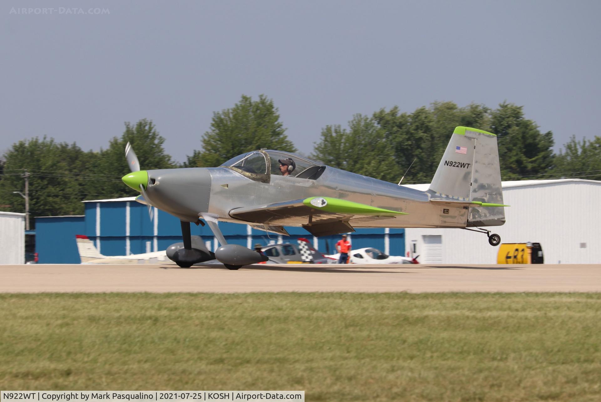 N922WT, 2019 Vans RV-7 C/N 74505, Vans RV-7