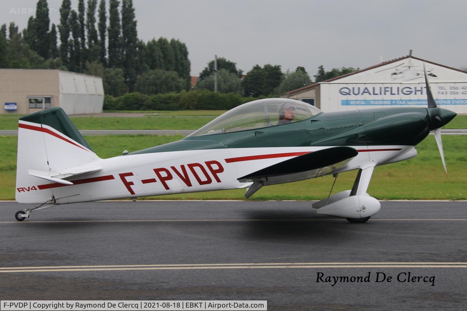 F-PVDP, 2004 Vans RV-4 C/N PFA 181-13416, At Kortrijk airport.