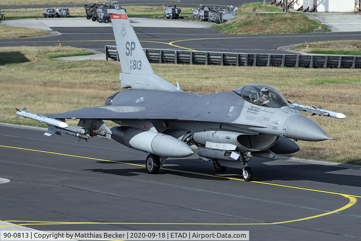90-0813, 1990 General Dynamics F-16CG Night Falcon C/N CC-13, 90-0813
