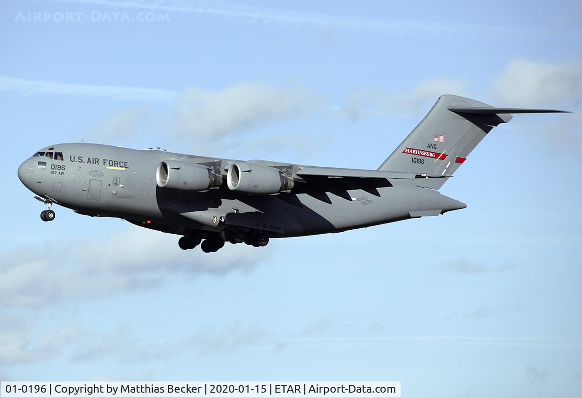01-0196, 2001 Boeing C-17A Globemaster III C/N 50104/P-96, 01-0196
