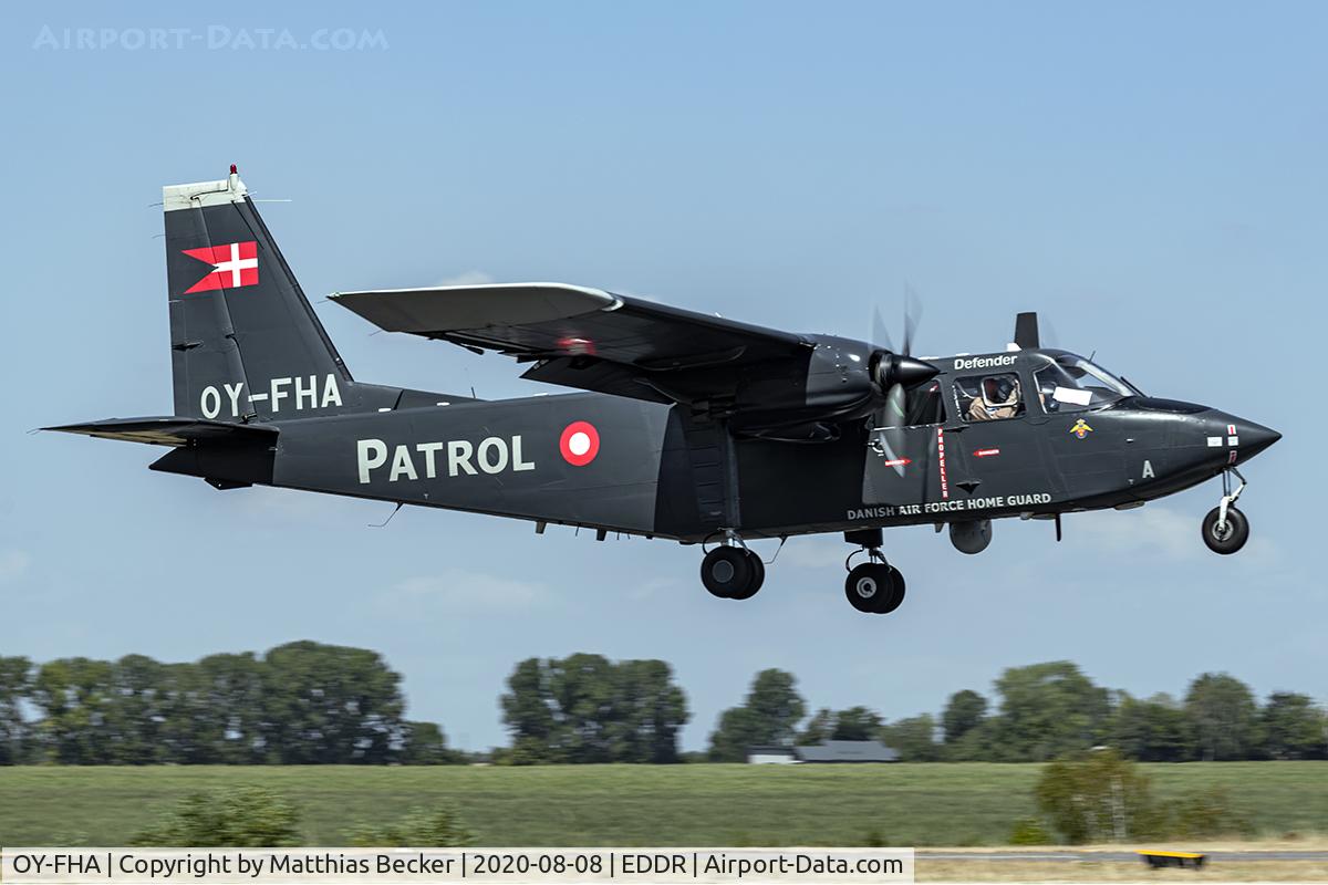 OY-FHA, 1976 Britten-Norman BN-2B-21 Defender C/N 523, OY-FHA