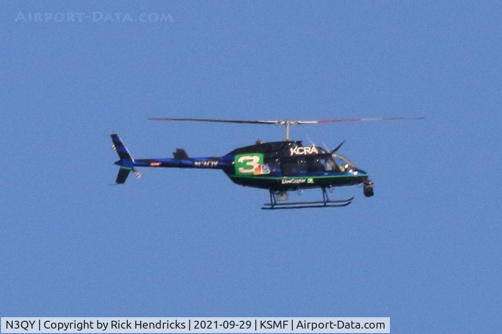 N3QY, 1992 Bell 206L-4 LongRanger IV LongRanger C/N 52007, KCRA Live Copter 3 over Woodland California