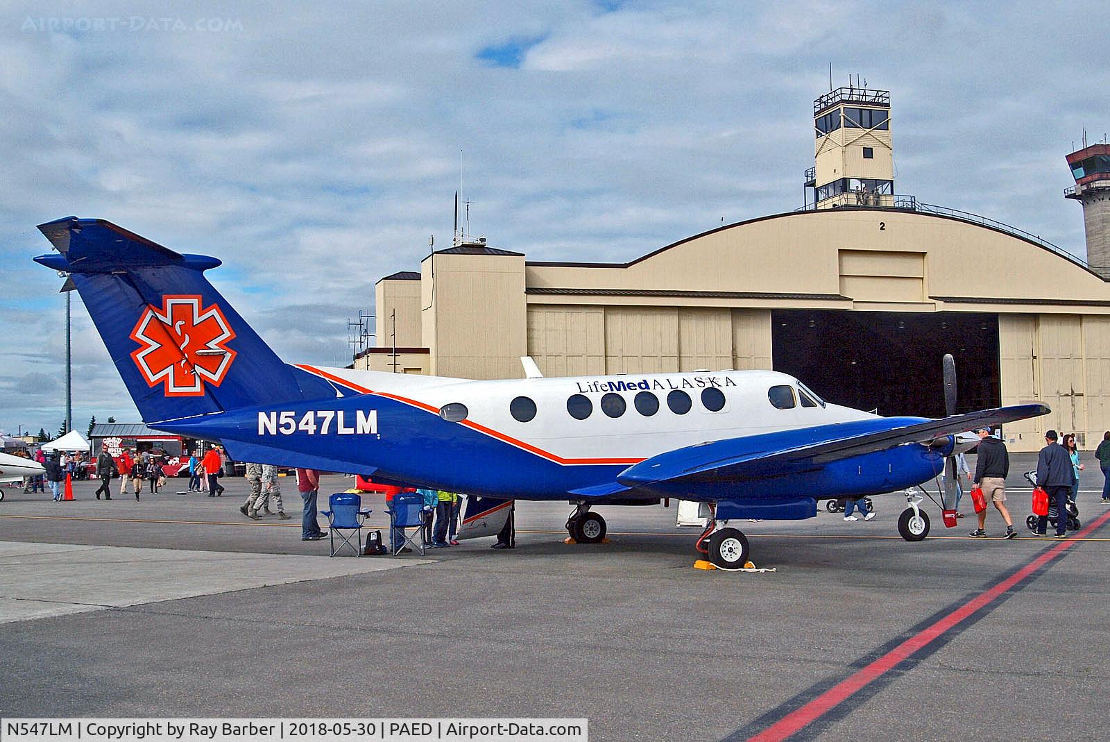 N547LM, 1998 Raytheon B200 King Air C/N BB-1642, N547LM   Raytheon B200 King Air [BB-1642] (LifeMed Alaska) Elmendorf AFB~N 30/06/2018