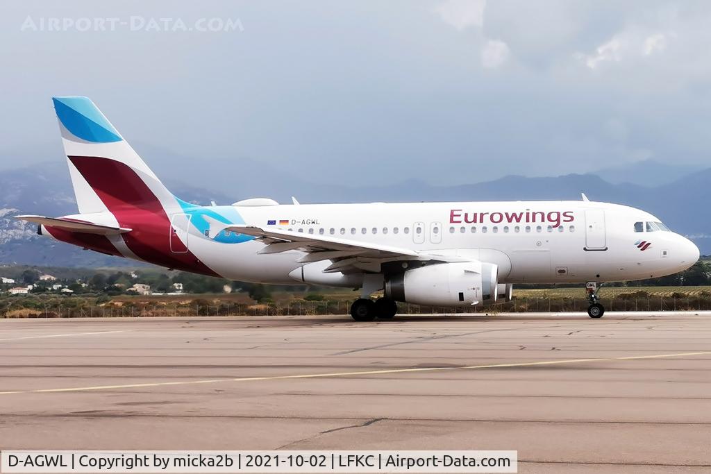 D-AGWL, 2008 Airbus A319-132 C/N 3534, Taxiing with new Eurowings colours
