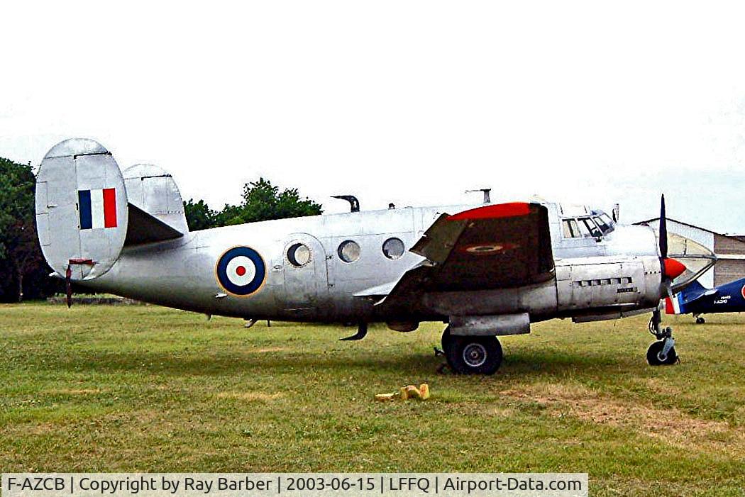 F-AZCB, Dassault MD-311 Flamant C/N 291, F-AZCB   Dassault MD.311 Flamant [291] (Ex French Air Force / Amicale Jean Baptiste Salis) La Ferte Alais~F 15/06/2003. This side in UK colour scheme possibly for filmwork also unmarked. The other side in French Air Force markings