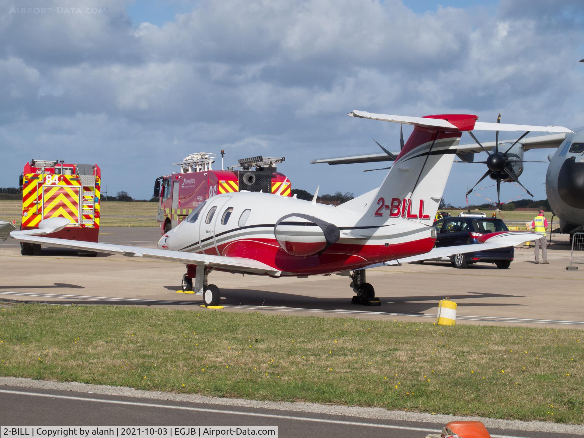 2-BILL, 2014 Eclipse Aviation Corp EA500 C/N 000275, Parked outside ASG Guernsey