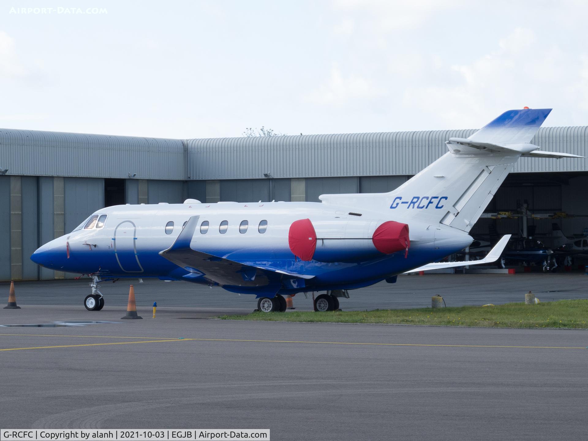 G-RCFC, 2010 Hawker Beechcraft 900XP C/N HA-0164, Parked at ASG, Guernsey
