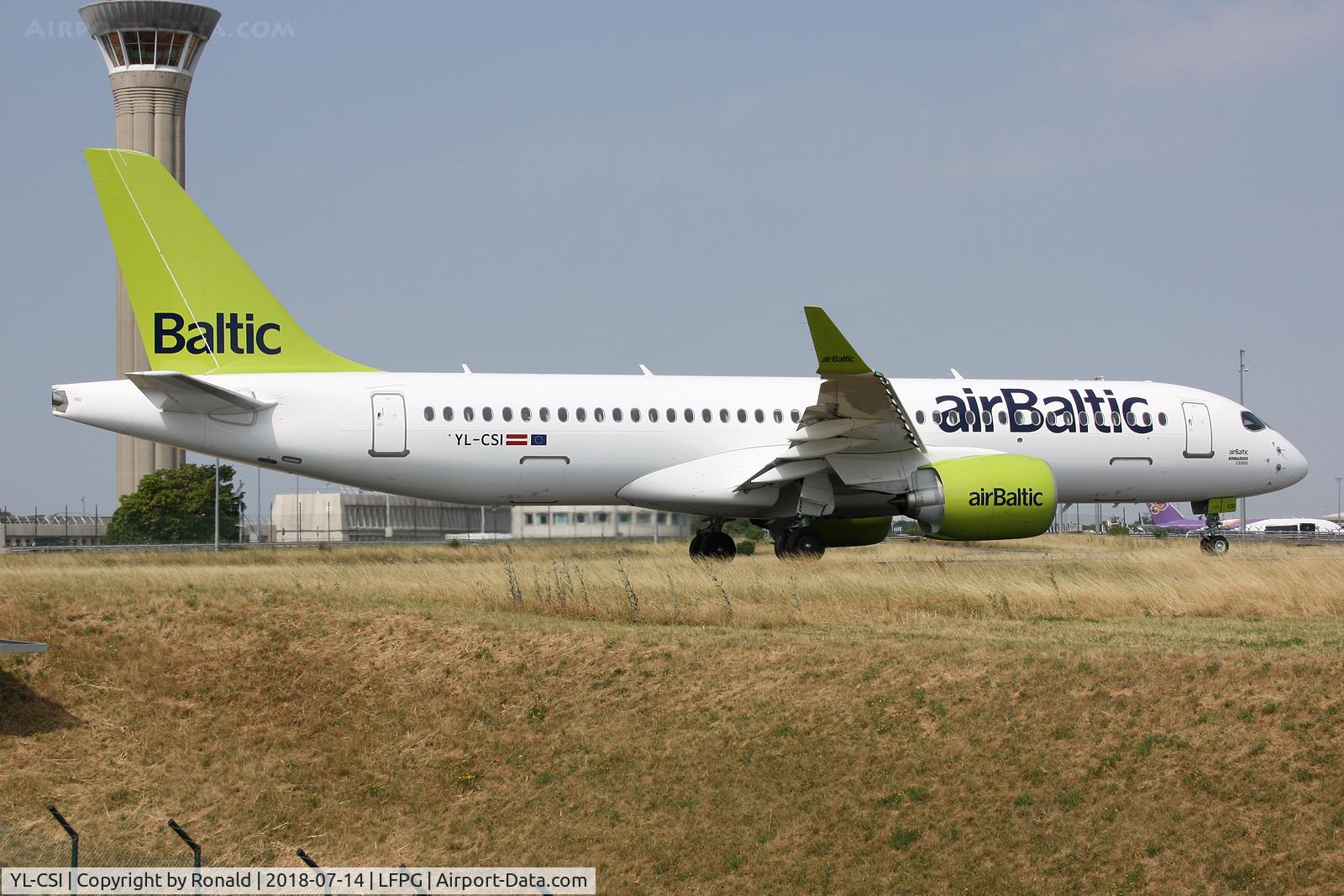 YL-CSI, 2018 Bombardier CSeries CS300 (BD-500-1A11) C/N 55034, at cdg