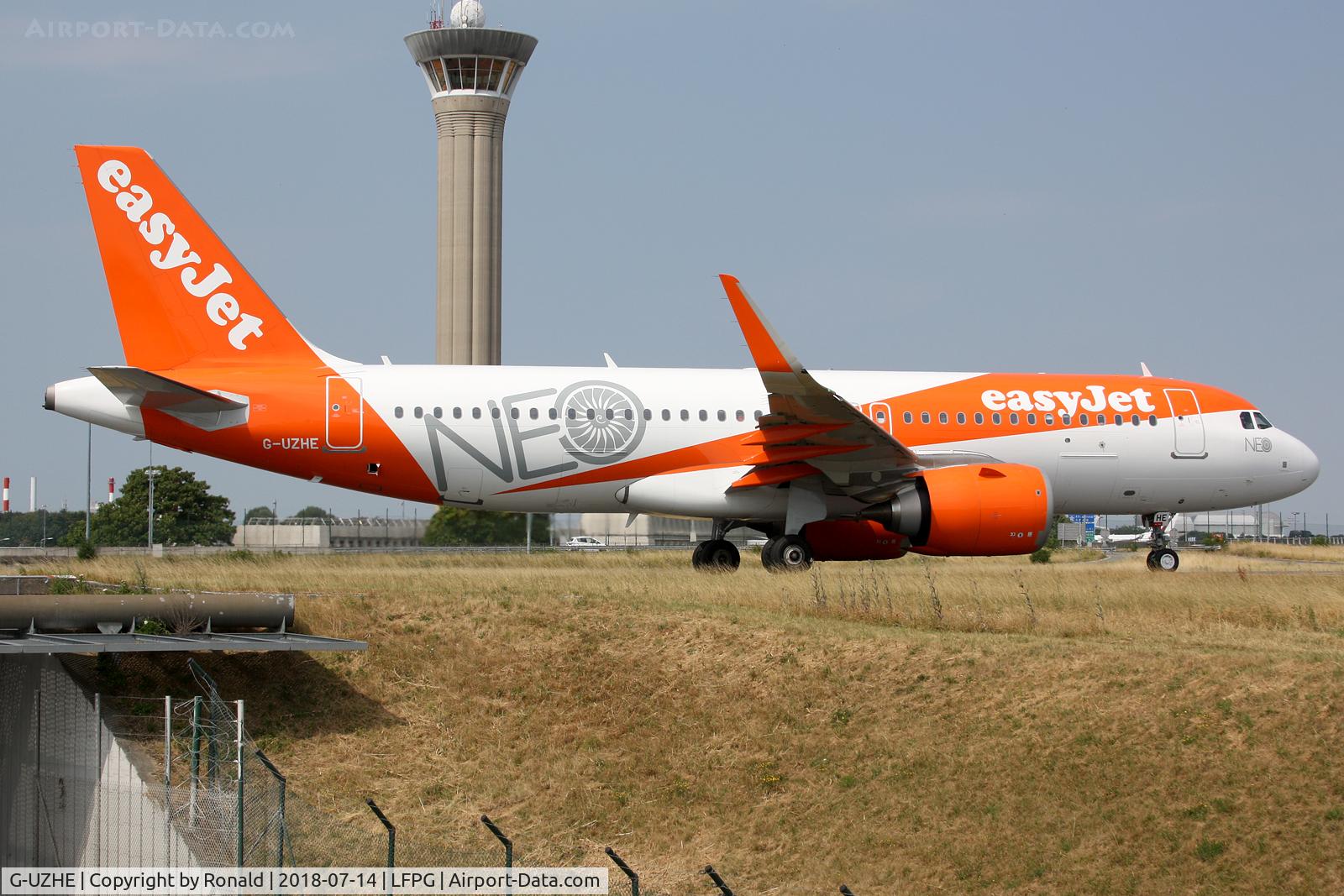 G-UZHE, 2018 Airbus A320-251N C/N 8110, at cdg