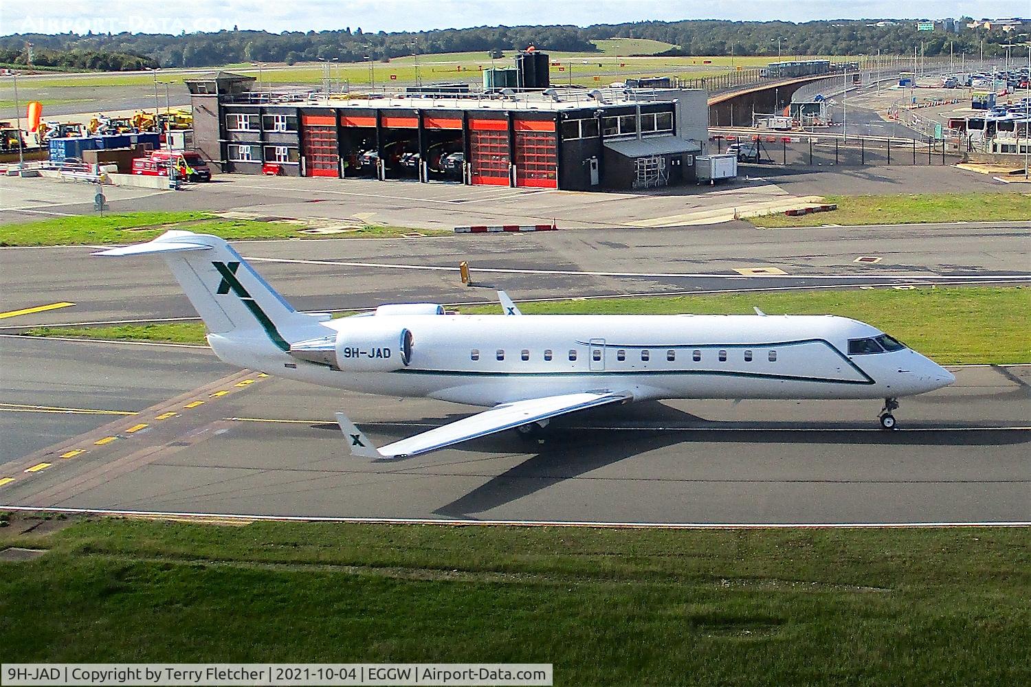 9H-JAD, 2005 Bombardier Challenger 850 (CL-600-2B19) C/N 8060, At Luton