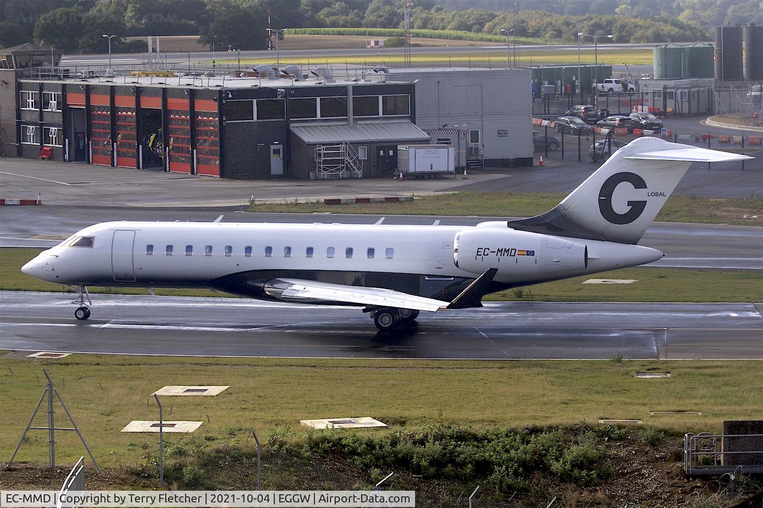 EC-MMD, 2010 Bombardier BD-700-1A10 Global Express XRS C/N 9428, At Luton