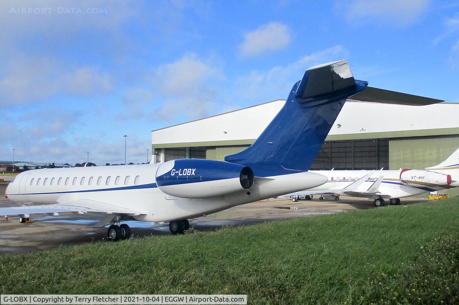 G-LOBX, 2020 Bombardier BD-700-2A12 Global 7500 C/N 70053, At Luton