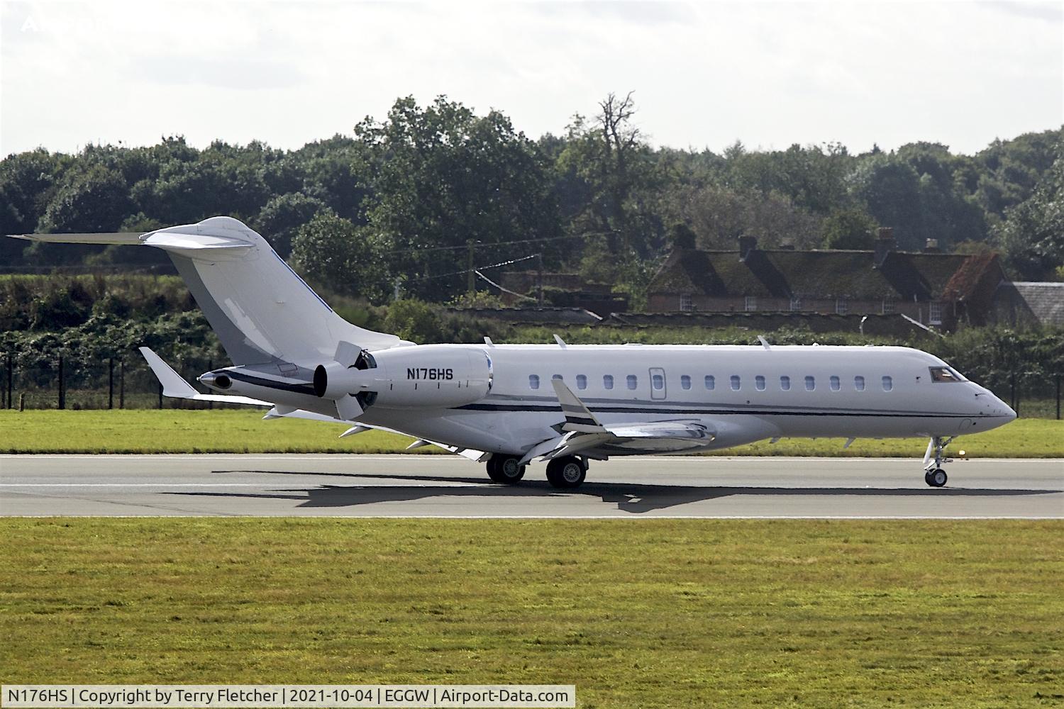 N176HS, 2013 Bombardier BD-700-1A10 Global 5000 C/N 9531, At Luton