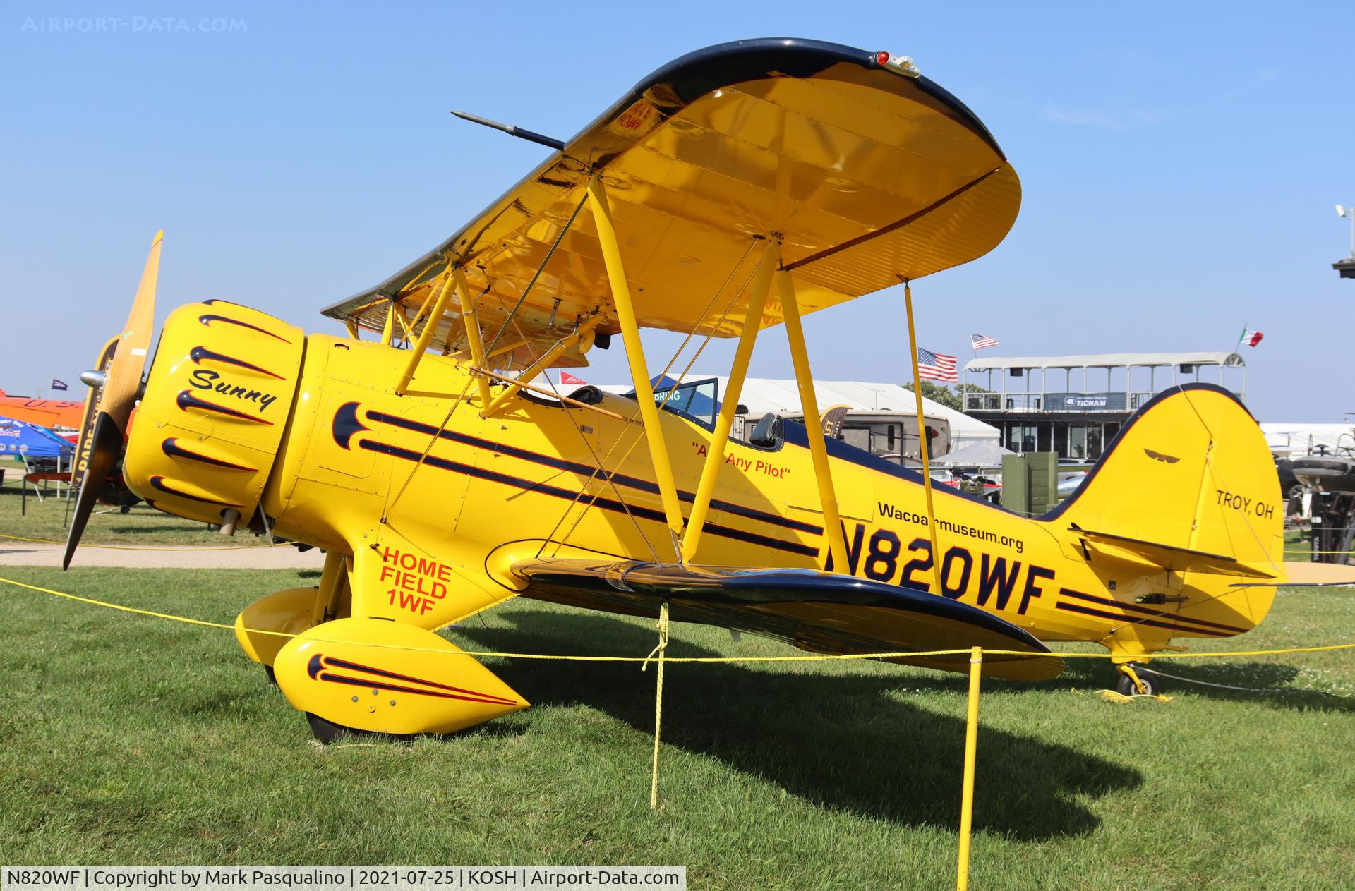 N820WF, Waco YMF-F5C C/N F5C104, Waco YMF-F5C