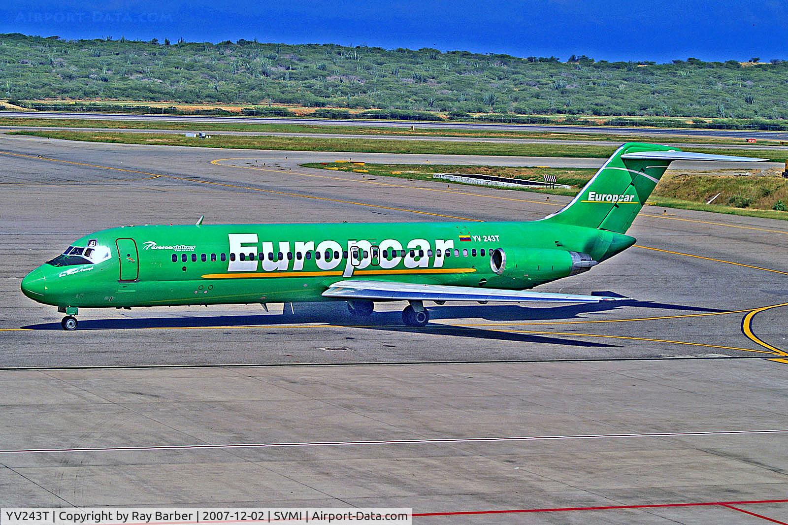 YV243T, 1980 Douglas DC-9-31 C/N 48120, YV243T   McDonnell Douglas DC-9-31 [48120] (Aserca Airlines) Caracas-Simon Bolivar Int'l~YV 02/12/2007