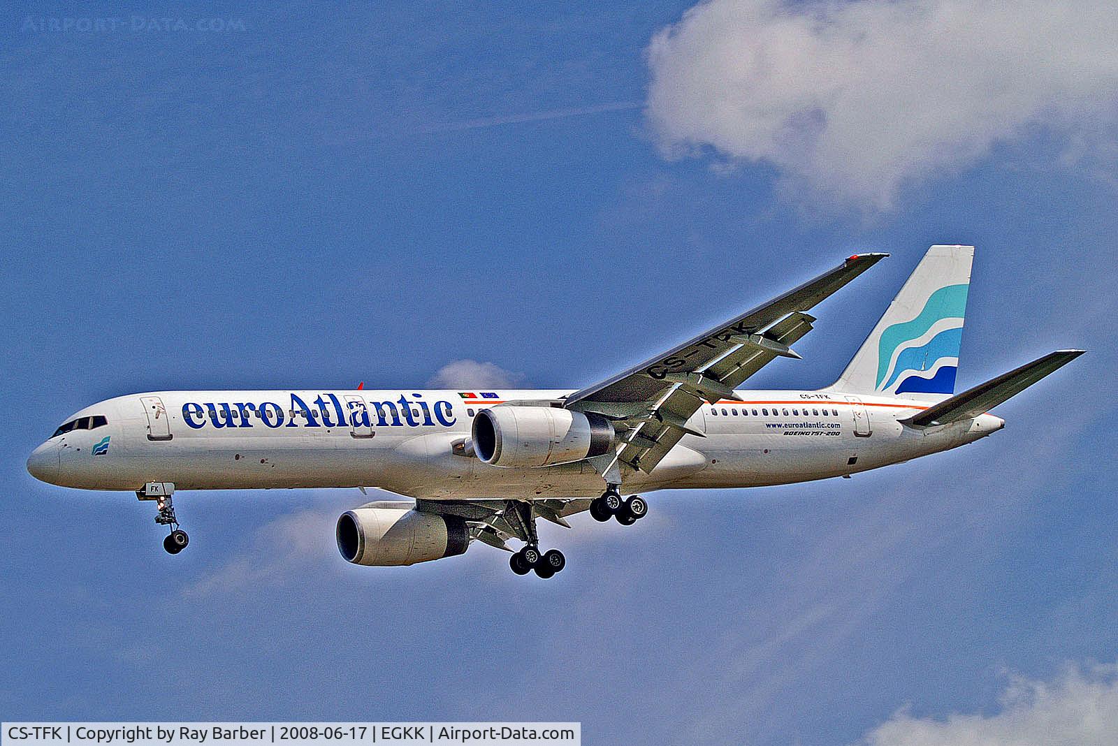 CS-TFK, 1988 Boeing 757-2G5 C/N 23983, CS-TFK   Boeing 757-2G5 [23983] (EuroAtlantic Airways) Gatwick~G 17/06/2008
