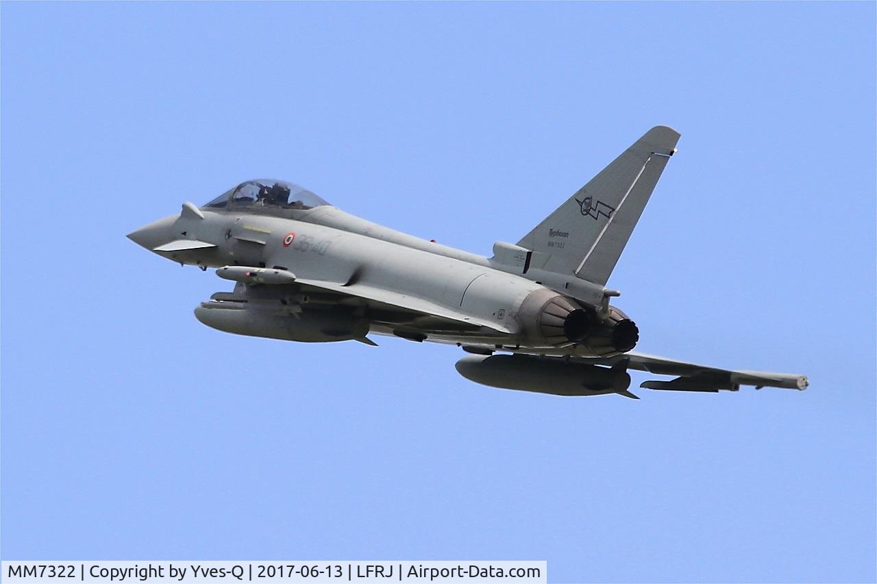 MM7322, Eurofighter EF-2000 Typhoon S C/N IS054, Eurofighter EF-2000 Typhoon S, Take off rwy 26, Landivisiau Naval Air Base (LFRJ) Tiger Meet 2017