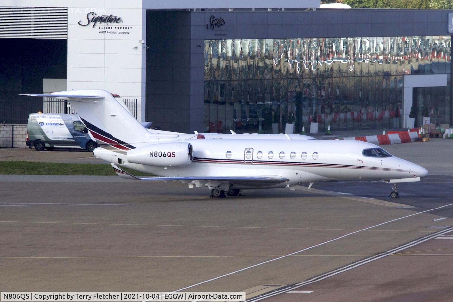 N806QS, 2020 Cessna 700 Citation Longitude C/N 700-0029, At Luton