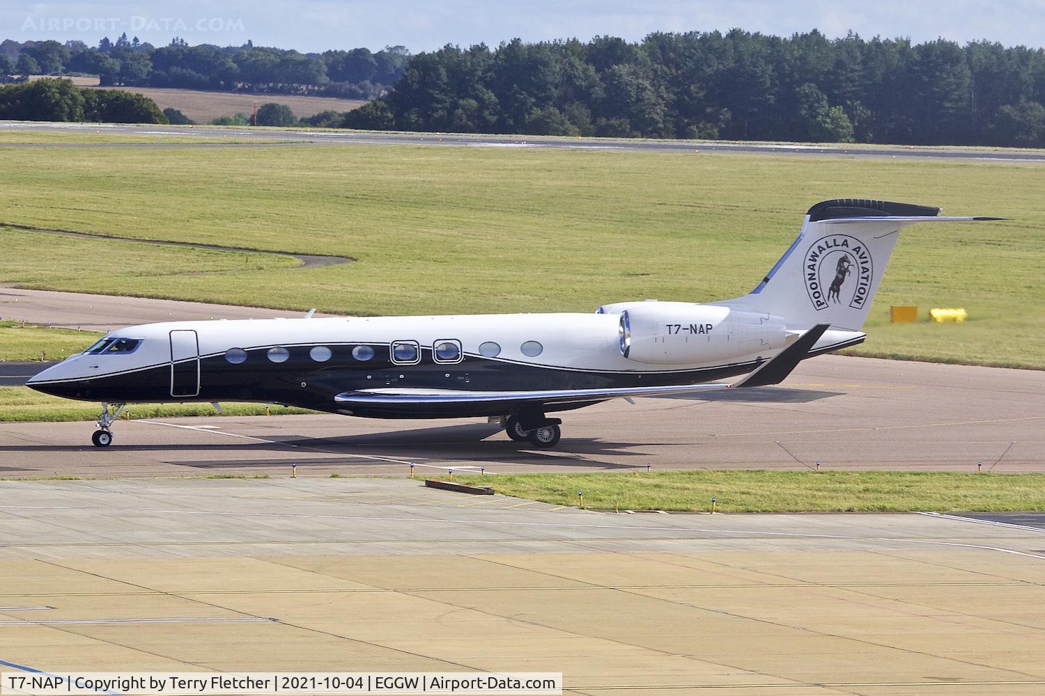 T7-NAP, 2019 Gulfstream Aerospace GVI (G650ER) C/N 6387, At Luton