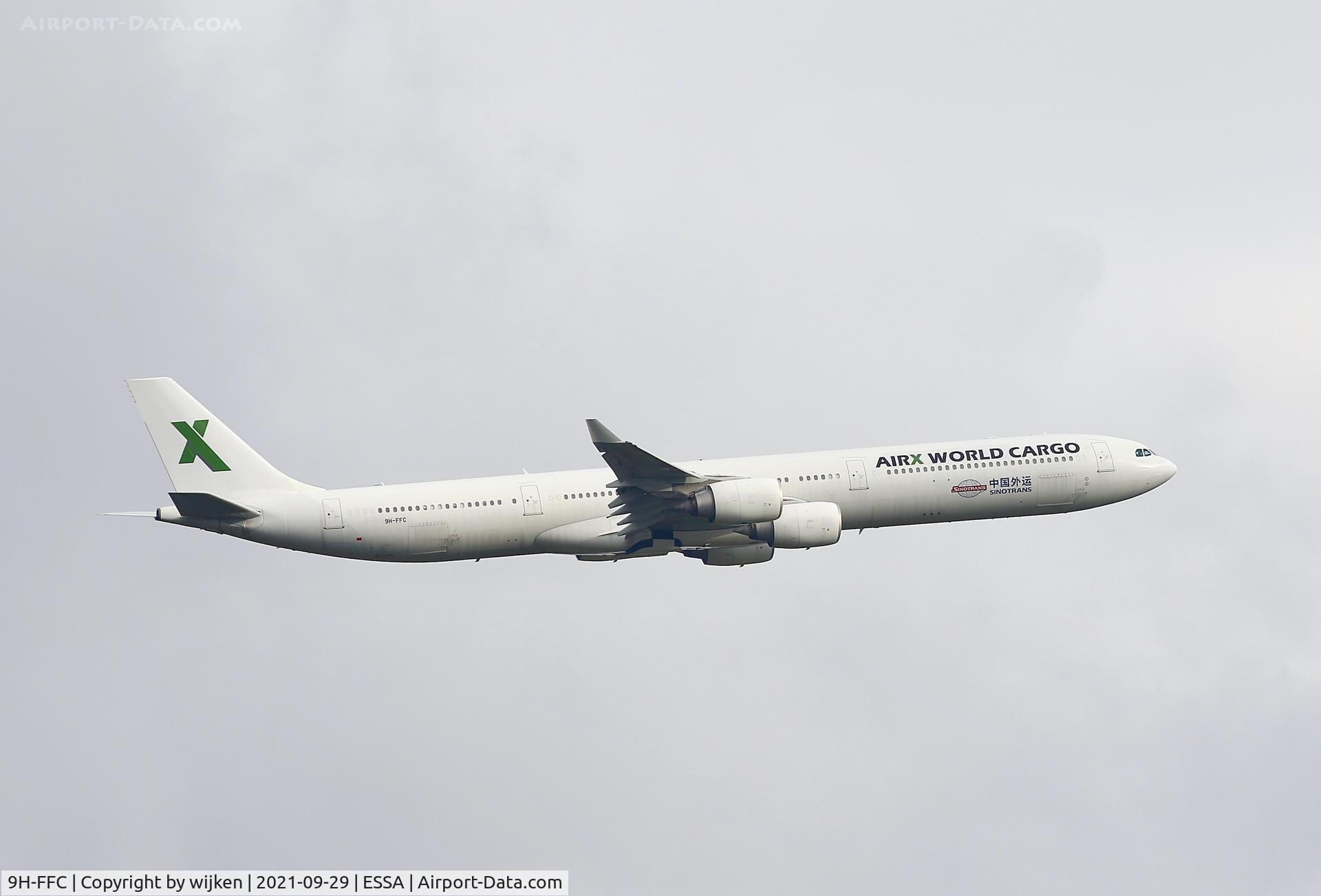 9H-FFC, 2003 Airbus A340-642 C/N 431, RWY 19R