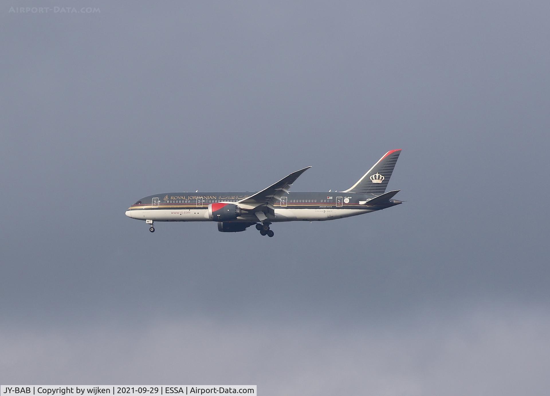 JY-BAB, 2014 Boeing 787-8 Dreamliner Dreamliner C/N 35319, RWY 19R