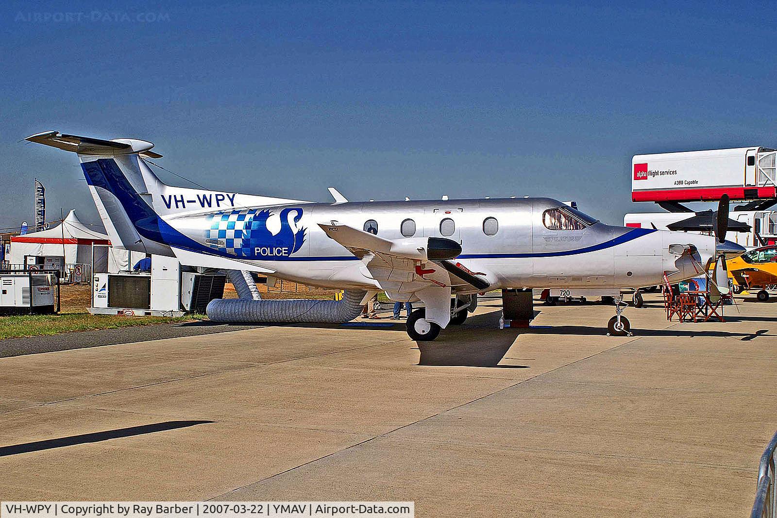 VH-WPY, 2006 Pilatus PC-12/45 C/N 720], VH-WPY   Pilatus PC-12/45 [720] (Western Australia Police) Avalon~VH 22/03/2007