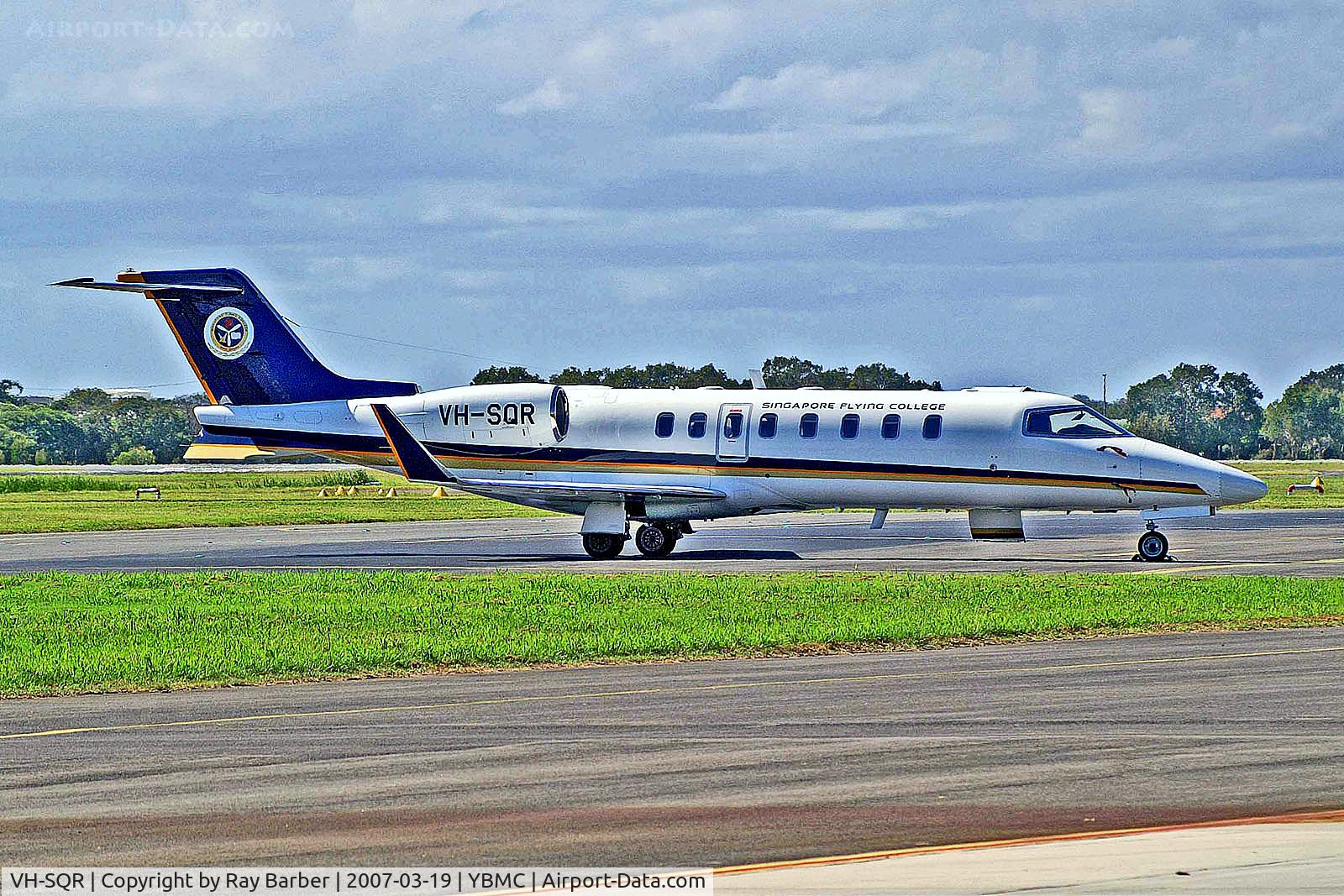 VH-SQR, 2002 Learjet 45 C/N 45-195, VH-SQR   Learjet 45 [45-195] (Singapore Flying College (Singapore Airlines)) Maroochydore~VH 19/03/2007