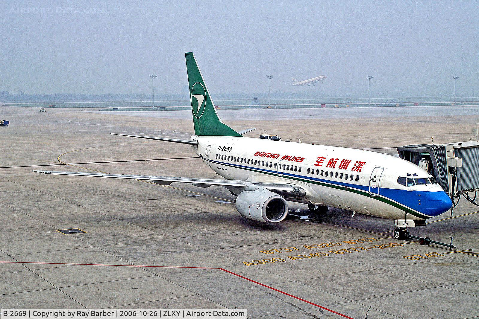 B-2669, 2001 Boeing 737-77L C/N 32722, B-2669   Boeing 737-77L [32722] (Shenzhen Airlines) Xi An-Xianyang~B 20/10/2006