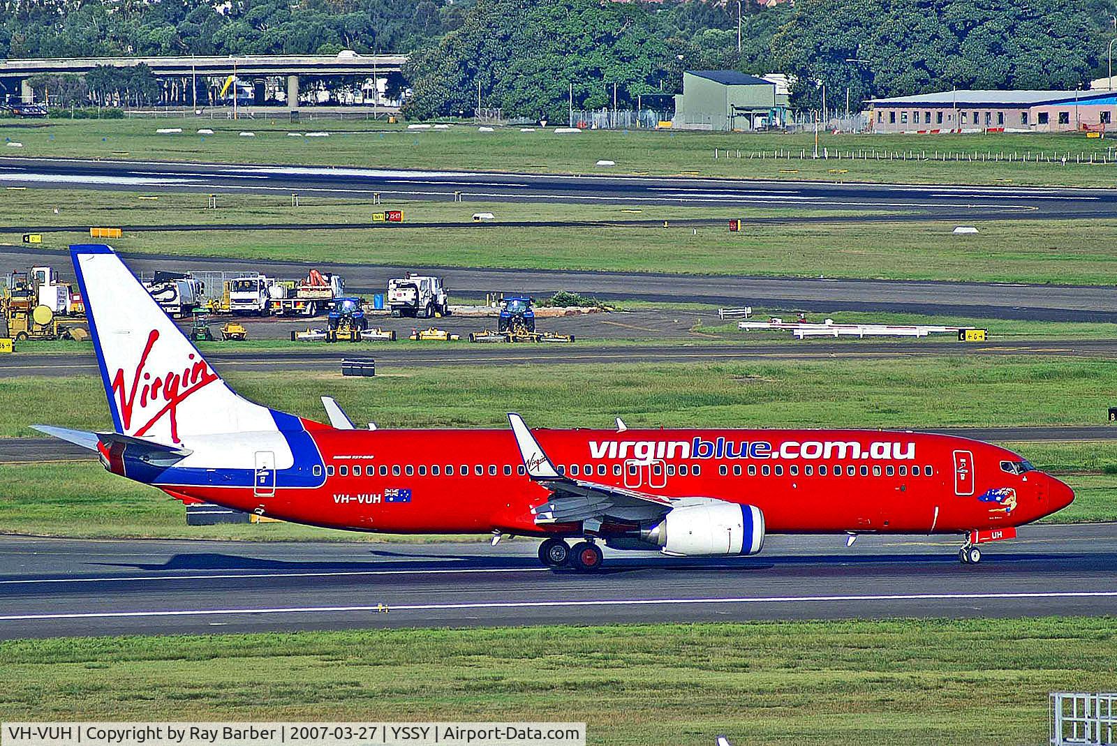 VH-VUH, 2006 Boeing 737-8FE C/N 34440/2003, VH-VUH   Boeing 737-8FE [34440] (Virgin Blue Airlines) Sydney-Kingsford Smith Int'l~VH 27/03/2007
